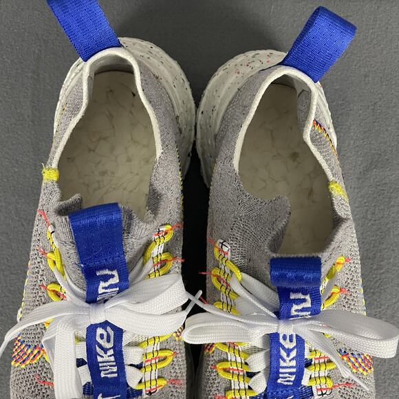 Nike Space Hippie 01 Shoes Mens Size 14 Gray Blue Crater Foam Flyknit Sneakers - Picture 6 of 12